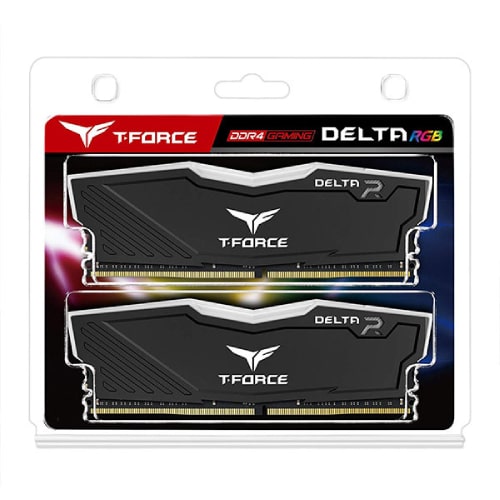 رم کامپیوتر دو کاناله TEAMGROUP DELTA RGB DDR4 3200MHz ظرفیت 32GB (2x16GB)