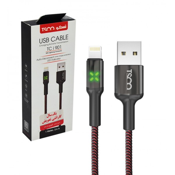 کابل تبدیل USB به لایتنینگ آیفون تسکو مدل TSCO TCI901